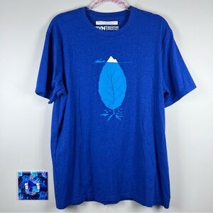 ZYN Iceberg Cool Mint Blue Shirt Men's Large Fit Pouches T-Shirt Graphic